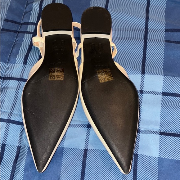 🆕 C.Paravano Slingback Flats Pointed Toe Sandals Adjustable Ankle Strap Shoes - Picture 8 of 9